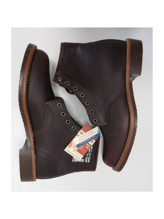 Chippewa Boots 11D Red Leather Service Boot Handcrafted 1901M25 NEW main image 6